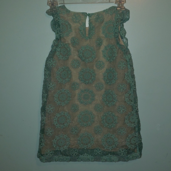 Vintage Girls Dress, Sleeveless w/Shoulder Ruffle - Picture 2 of 6